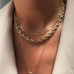14k Gold Filled and Plated Rope Chain Necklaces